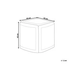 Beliani Poef MEERUT - Bruin Katoen -Bankstoel Winkel 006ee5f268114fdc8f35ce5998b35351