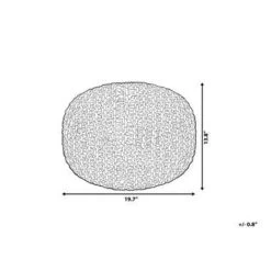 Beliani Poef CONRAD - Geel Katoen -Bankstoel Winkel 0219e217beab4def849c7616452448c5