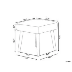 Beliani Hocker OSAGE - Groen Katoen -Bankstoel Winkel 025406b1769b4532bea8768f00b4be9f