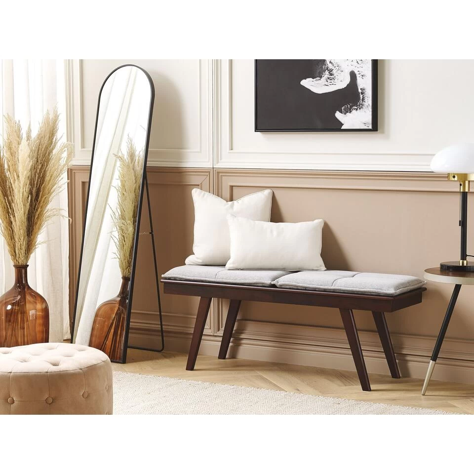 Beliani Bedbank EXTON - Donkere Houtkleur Mdf 2 Beliani Bedbank EXTON - Donkere Houtkleur Mdf - Afbeelding 2