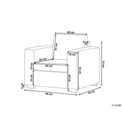 Beliani Fauteuil HELSINKI - Zwart Leer -Bankstoel Winkel 0754457dd21d4180af5fbb2efb8dfcf9