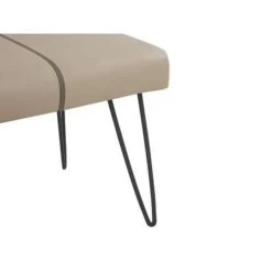 Beliani Hocker BETIN - Beige Kunstleer -Bankstoel Winkel 0be7b28ce8ff49029a6e479c061aca0a