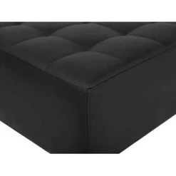 Beliani Ottomaan ABERDEEN - Zwart Kunstleer 6 Beliani Ottomaan ABERDEEN - Zwart Kunstleer -Bankstoel Winkel 0c02b65056574f9d80dc8fd73ba1cf22