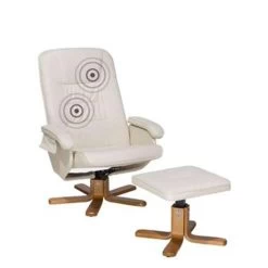 Beliani Massagestoel RELAXPRO - Beige Kunstleer