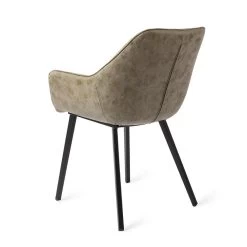 Urban Lifestyle Eetkamerstoel Boston - Vegan Leer - Vintage Army Groen -Bankstoel Winkel 1000010483 0103