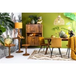 Eetkamerstoel Olive - Oker - Velvet -Bankstoel Winkel 1000022098 0110