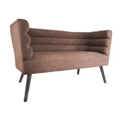 Leitmotiv Bank Explicit - Suede Look Chocolade Bruin - 128x71x74cm 7 Leitmotiv Bank Explicit - Suede Look Chocolade Bruin - 128x71x74cm -Bankstoel Winkel 1000022685 0111