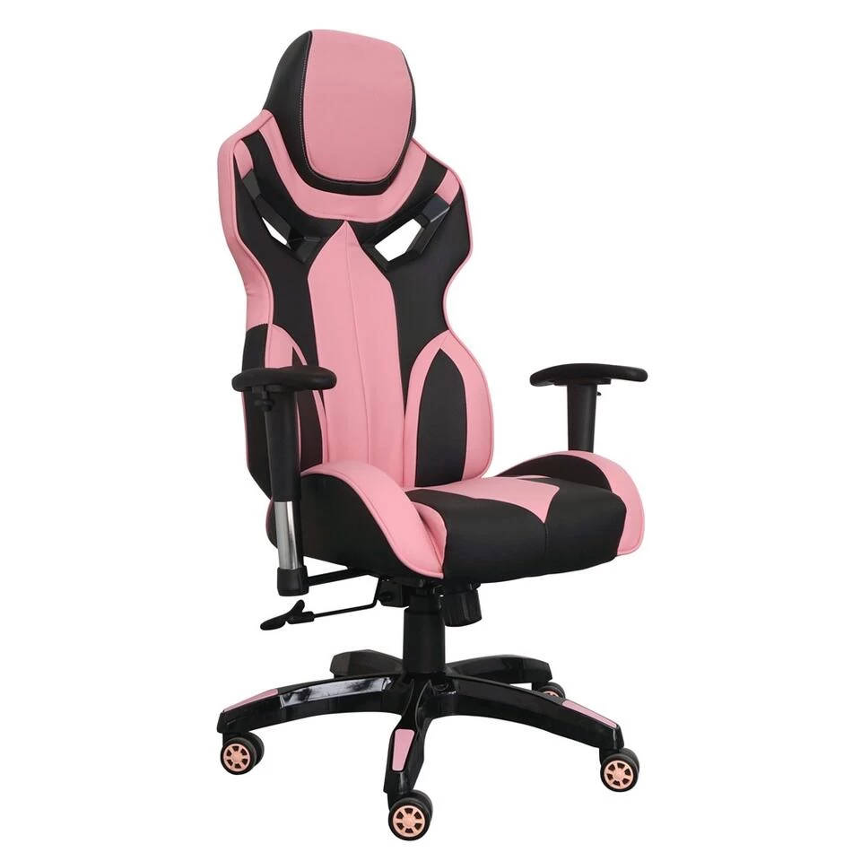 Gamestoel Race - Roze 1 Gamestoel Race - Roze