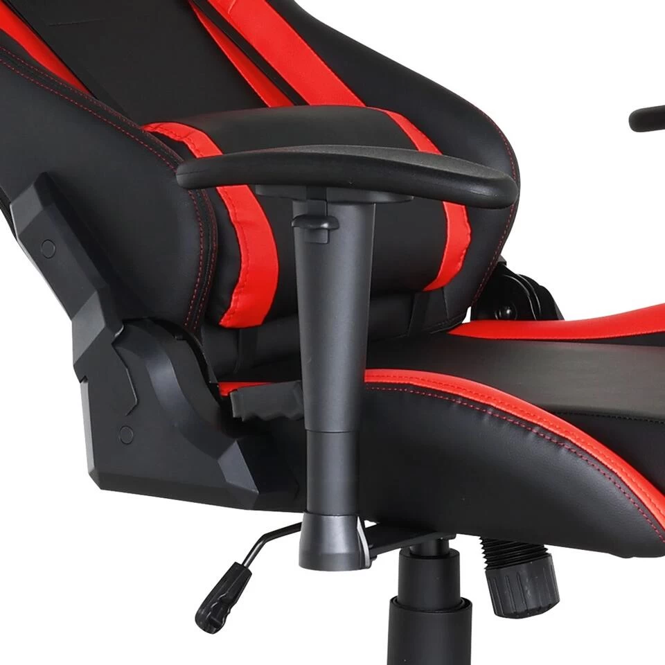 Gamestoel Power - Zwart / Rood 4 Gamestoel Power - Zwart / Rood - Afbeelding 4