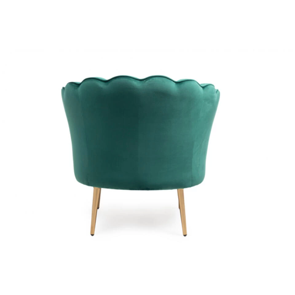 Giga Meubel Fauteuil Velvet Groen - Jada 2 Giga Meubel Fauteuil Velvet Groen - Jada - Afbeelding 2
