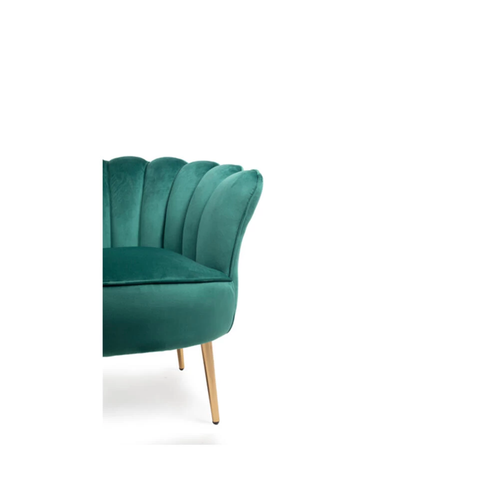 Giga Meubel Fauteuil Velvet Groen - Jada 3 Giga Meubel Fauteuil Velvet Groen - Jada - Afbeelding 3