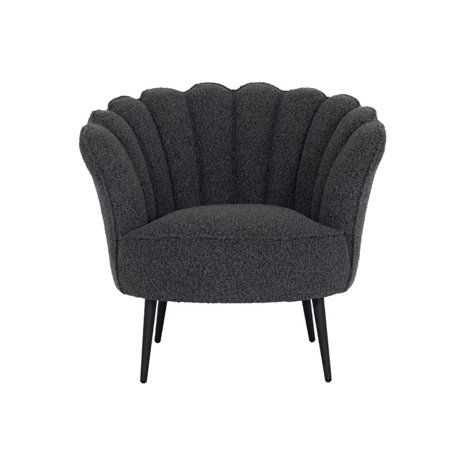 Giga Meubel Fauteuil Bouclé Stone - 57x85x80cm - Jada 1 Giga Meubel Fauteuil Bouclé Stone - 57x85x80cm - Jada