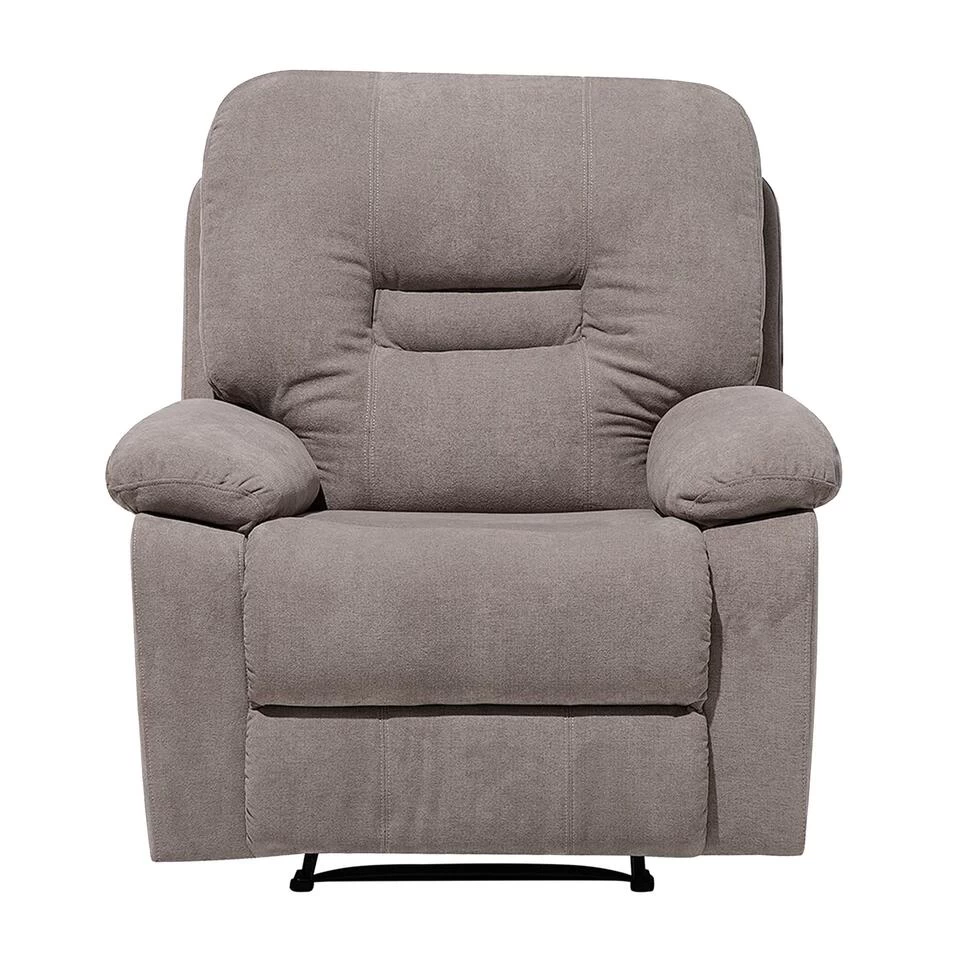 Beliani Fauteuil BERGEN - Beige Polyester 1 Beliani Fauteuil BERGEN - Beige Polyester