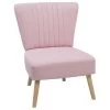 Beliani Fauteuil VAASA - Roze Polyester