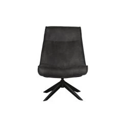 WOOOD Skyler Draaifauteuil - Kunstleer - Zwart - 94x67x85 6 WOOOD Skyler Draaifauteuil - Kunstleer - Zwart - 94x67x85 -Bankstoel Winkel 1000031095 0102