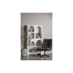 WOOOD Job Draaifauteuil - Teddy - Groen - 101x70x85 -Bankstoel Winkel 1000031099 0102