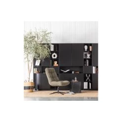 WOOOD Job Draaifauteuil - Teddy - Groen - 101x70x85 -Bankstoel Winkel 1000031099 0103