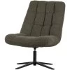 WOOOD Job Draaifauteuil - Teddy - Groen - 101x70x85