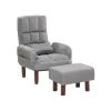 Beliani Fauteuil OLAND - Grijs Polyester