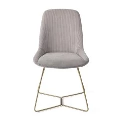 Urban Lifestyle Eetkamerstoel Lyndon - Grey, H Frame Goud