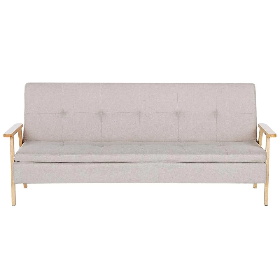 Beliani Slaapbank - TJORN Beige Polyester 1 Beliani Slaapbank - TJORN Beige Polyester