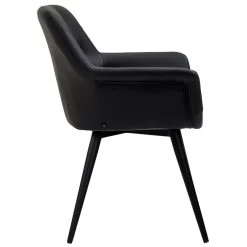 CLP Eetkamerstoel Langford Kunstleer - Zwart 6 CLP Eetkamerstoel Langford Kunstleer - Zwart -Bankstoel Winkel 1000041564 0102