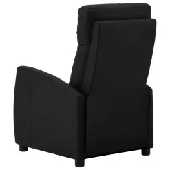VidaXL Fauteuil Verstelbaar Kunstleer Zwart 7 VidaXL Fauteuil Verstelbaar Kunstleer Zwart -Bankstoel Winkel 1000041959 0103