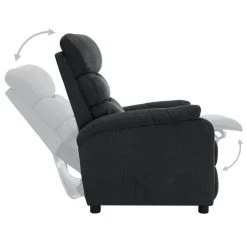 VidaXL Fauteuil Elektrisch Verstelbaar Stof Donkergrijs 7 VidaXL Fauteuil Elektrisch Verstelbaar Stof Donkergrijs -Bankstoel Winkel 1000041986 0103