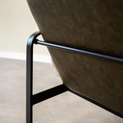 Industriële Fauteuil Mitch Groen - Kunstleder - Groen -Bankstoel Winkel 1000042020 0103