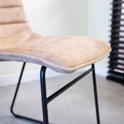 Eetkamerstoel Vienna Velvet Roze - Stof - Roze -Bankstoel Winkel 1000042452 0103