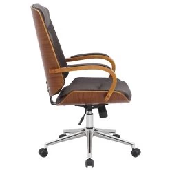 CLP Bureaustoel Yankton - Bruin -Bankstoel Winkel 1000043401 0102