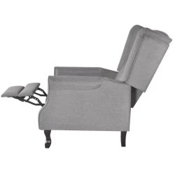 VidaXL Fauteuil Stof Grijs -Bankstoel Winkel 1000043926 0103