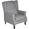 VidaXL Fauteuil Stof Grijs