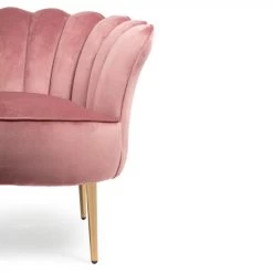 Giga Meubel - Fauteuil Velvet Roze - Gouden Poten - Jada -Bankstoel Winkel 1000050204 0103