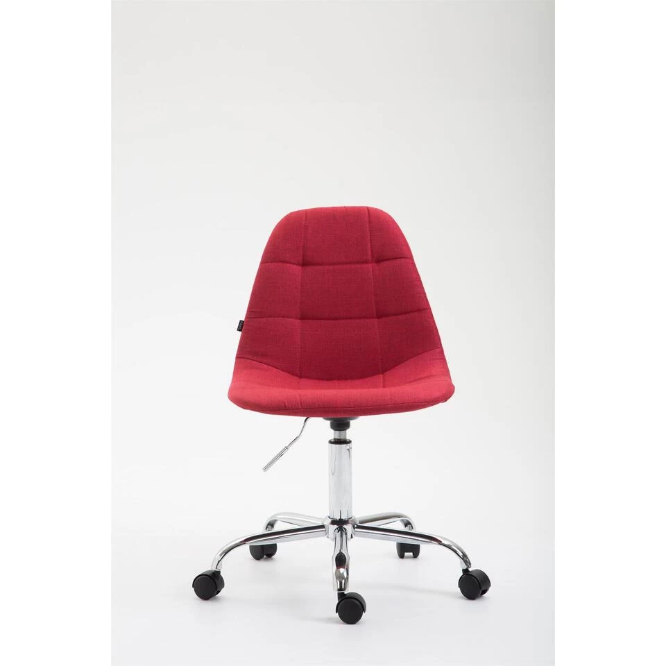 Clp Bureaustoel Reims Stof Rood 2 Clp Bureaustoel Reims Stof Rood - Afbeelding 2
