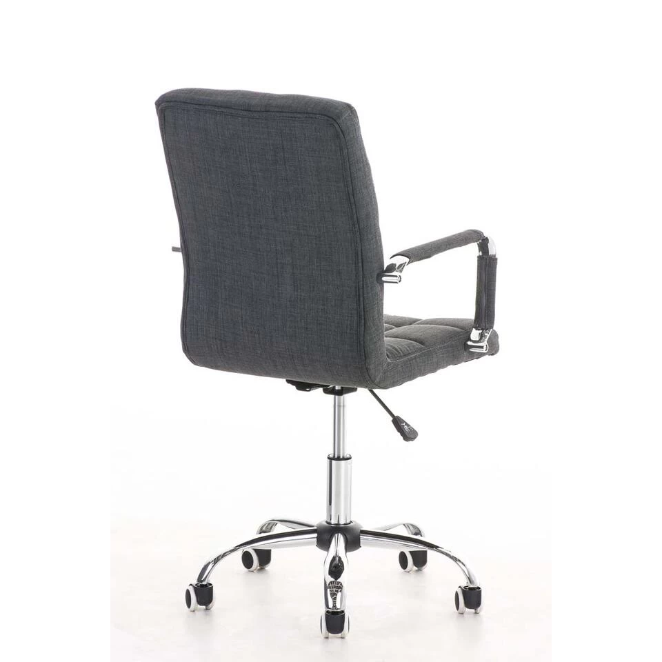 Clp Bureaustoel Deli V2 Stof Grijs 4 Clp Bureaustoel Deli V2 Stof Grijs - Afbeelding 4