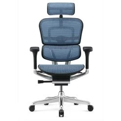 COMFORT Bureaustoel Ergohuman Classic (met Hoofdsteun) - Blauw