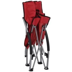 VidaXL Strandstoelen 2 St Inklapbaar Stof Rood -Bankstoel Winkel 1000056441 0105