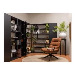 WOOOD Jouke Draaifauteuil Met Armleuning - Kunstleer - Cognac - 96x70x85 7 WOOOD Jouke Draaifauteuil Met Armleuning - Kunstleer - Cognac - 96x70x85 -Bankstoel Winkel 1000062312 0103