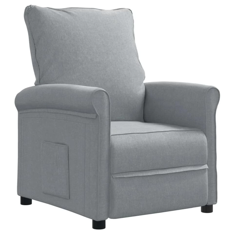 VidaXL Televisiefauteuil Stof Lichtgrijs Fauteuil Tv-Stoel Leunstoel Zetel 1 VidaXL Televisiefauteuil Stof Lichtgrijs Fauteuil Tv-Stoel Leunstoel Zetel
