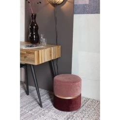 Parya Home Bubble Poef - Roze - Velvet -Bankstoel Winkel 1000068287 0103