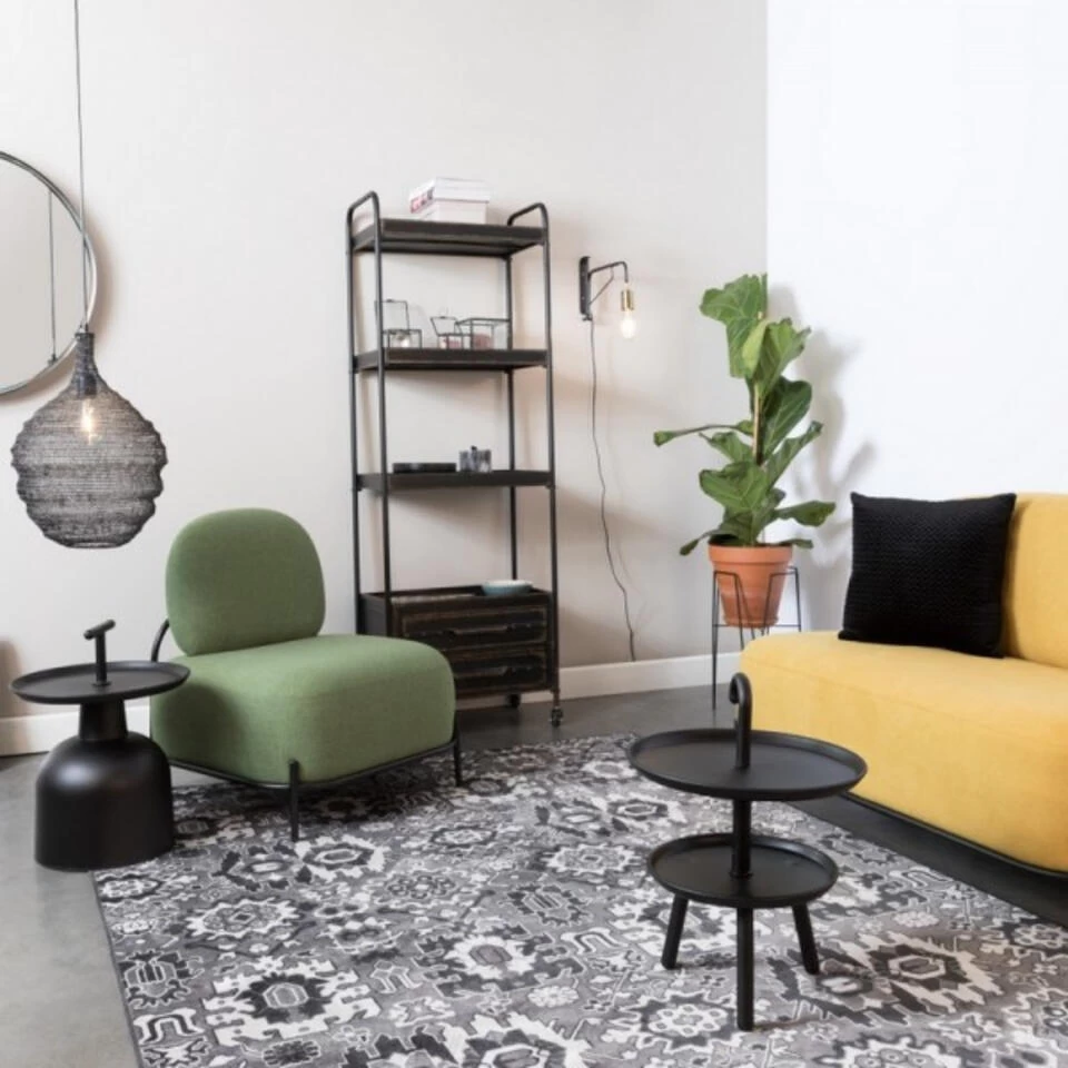 Giga Meubel Fauteuil Stof Groen - 71x66x77cm - Stoel Polly 2 Giga Meubel Fauteuil Stof Groen - 71x66x77cm - Stoel Polly - Afbeelding 2