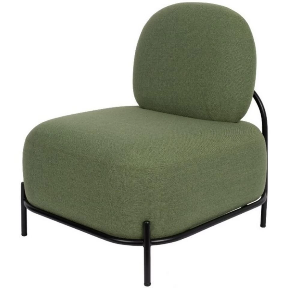 Giga Meubel Fauteuil Stof Groen - 71x66x77cm - Stoel Polly 1 Giga Meubel Fauteuil Stof Groen - 71x66x77cm - Stoel Polly