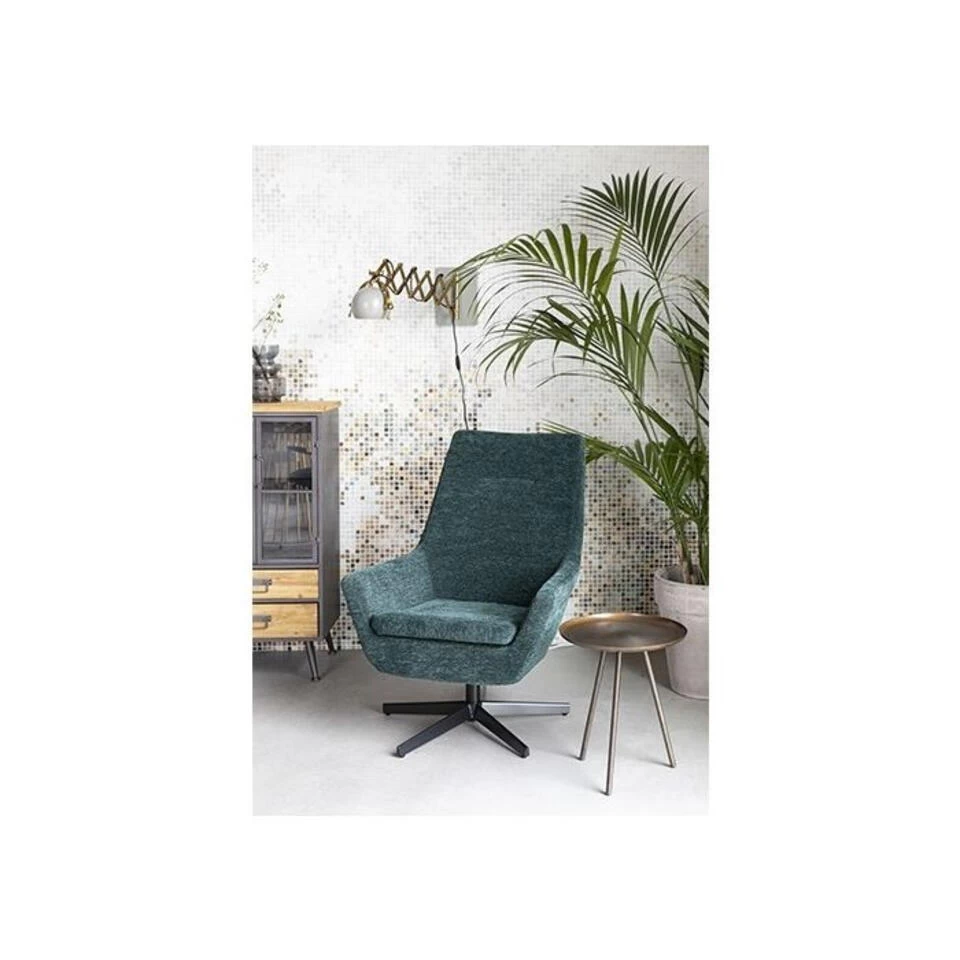 Giga Meubel Fauteuil Ribstof Groen - 79x76x98cm - Stoel Bruno 2 Giga Meubel Fauteuil Ribstof Groen - 79x76x98cm - Stoel Bruno - Afbeelding 2
