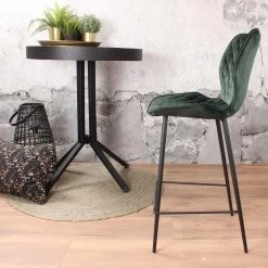 DS4U® Ruby Barkruk Velvet - Stof - Groen 6 DS4U® Ruby Barkruk Velvet - Stof - Groen -Bankstoel Winkel 1000069042 0102