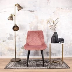 DS4U® Benito Eetkamerstoel 2.0 - Stof - Roze -Bankstoel Winkel 1000069501 0102