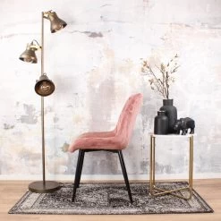 DS4U® Benito Eetkamerstoel 2.0 - Stof - Roze -Bankstoel Winkel 1000069501 0103