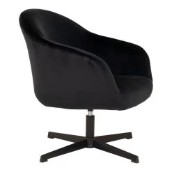 Giga Meubel Loungestoel Stof Zwart - Zithoogte 40,5cm -Bankstoel Winkel 1000069894 0102