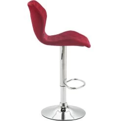 CLP Barkruk Cork Chroom Frame Stof Rood -Bankstoel Winkel 1000071053 0102