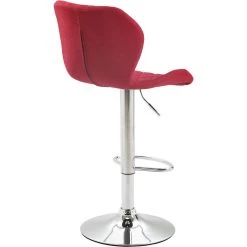 CLP Barkruk Cork Chroom Frame Stof Rood -Bankstoel Winkel 1000071053 0103